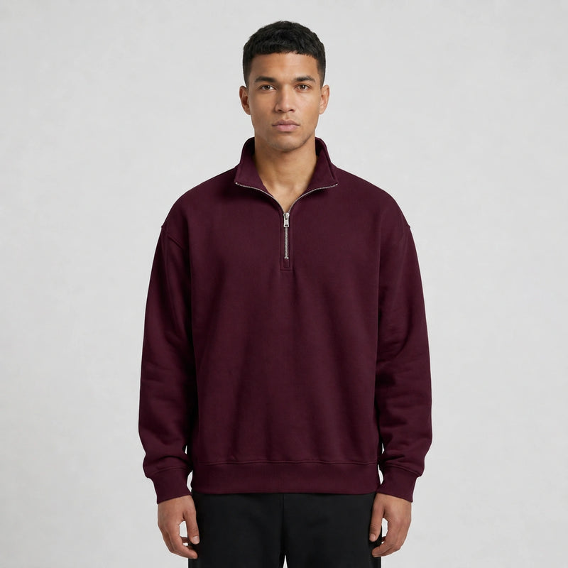 Oversized Relaxed 1/4 Zippers